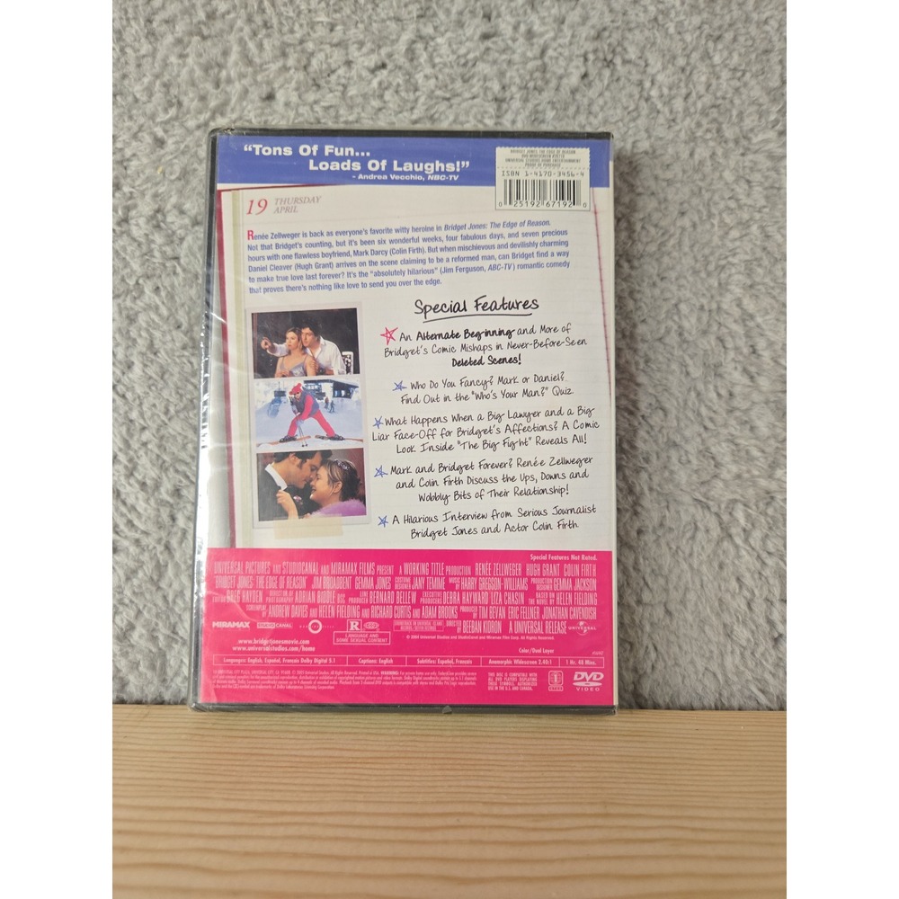 Bridget Jones The Edge of Reason DVD NEW Sealed Renée Zellweger Hugh Grant